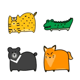 爆米糬 - 肉肉的動物 LINE 表情貼